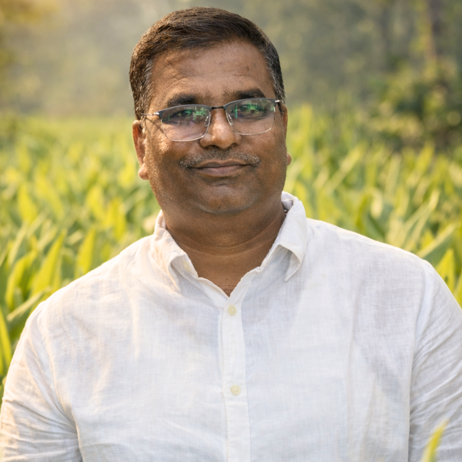 Vinod Todkar at his farm